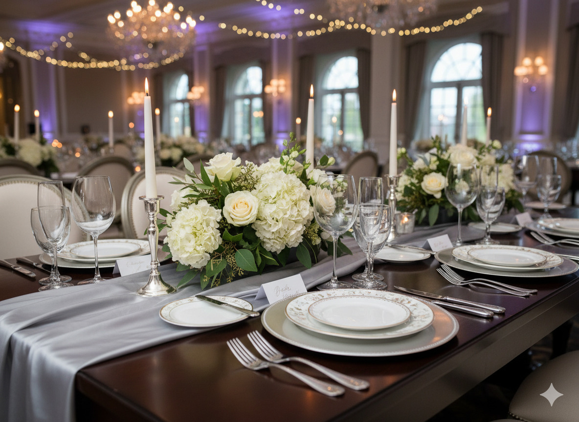 Elegante tafelstyling service